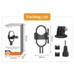 For Insta360 GO 3S / GO 3 Sunnylife Foldable Vertical-Horizontal Mount Adapter Protective Frame Brackets Housing Case - Image 7