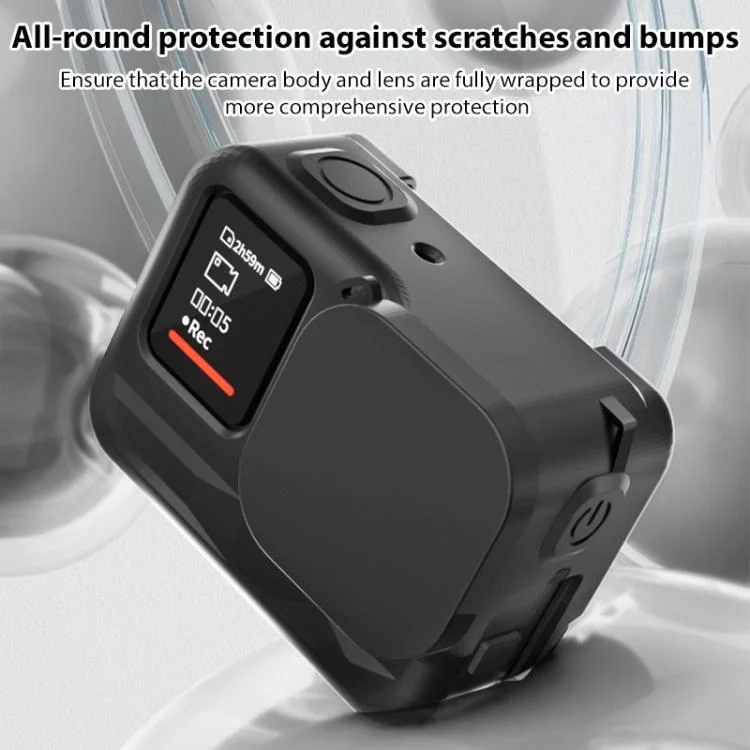 DCA2750B_2.webp For Insta360 Ace Pro Silicone Protective Case with Wrist Strap & Lens Cover - Image 3