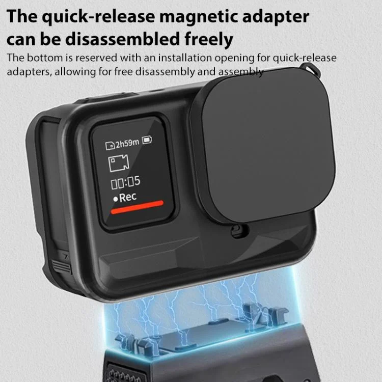 DCA2750B_4.webp For Insta360 Ace Pro Silicone Protective Case with Wrist Strap & Lens Cover - Image 5