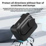 For Insta360 GO 3S Camera Charging Case Silicone Case with Lens Cap & Strap - Image 5
