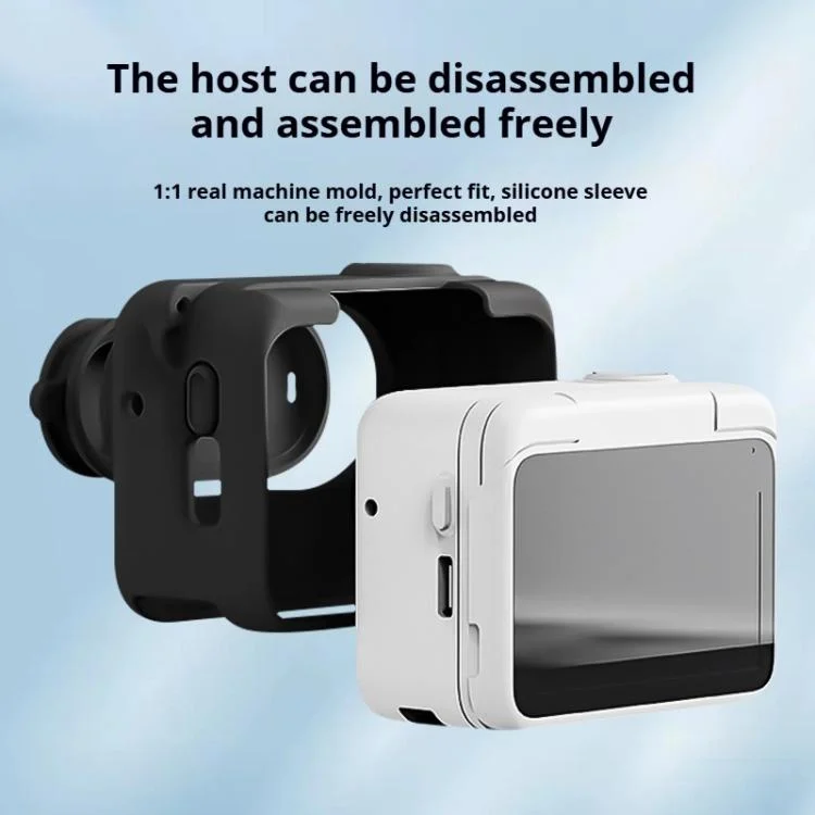 DCA2753B_5.webp For Insta360 GO 3S Camera Charging Case Silicone Case with Lens Cap & Strap - Image 6
