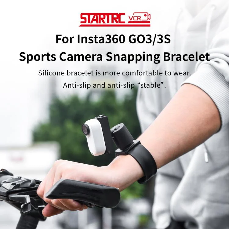 DCA2822B_5.webp For Insta360 GO 3S / GO 3 STARTRC Silicone Wristband Snap Ring Quick Release Fixed Adapter Mount - Image 6