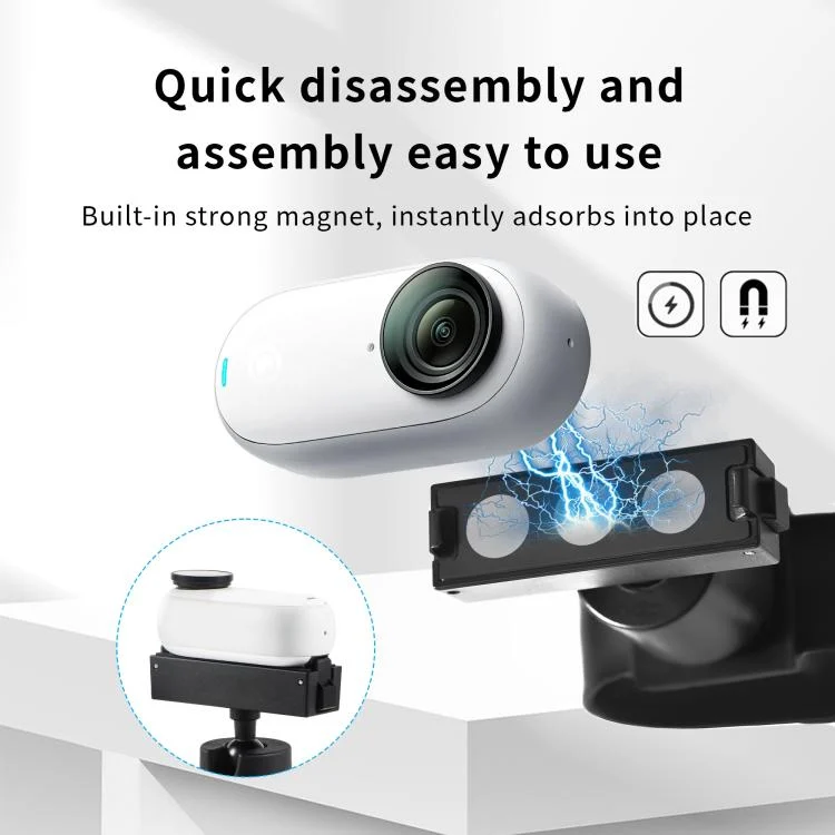 DCA2822B_8.webp For Insta360 GO 3S / GO 3 STARTRC Silicone Wristband Snap Ring Quick Release Fixed Adapter Mount - Image 9