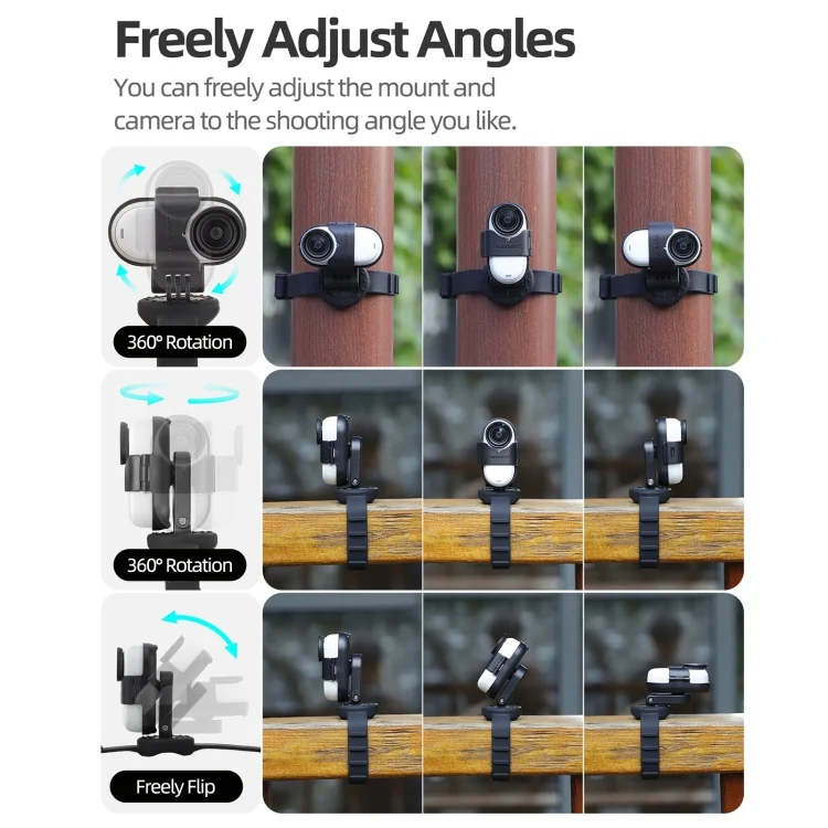 DCA2878B_3.webp For Insta360 GO 3S / GO 3 Sunnylife Camera Strap Magnetic Mount Drone Mount Silicone Wristband Backpack Stripe - Image 4