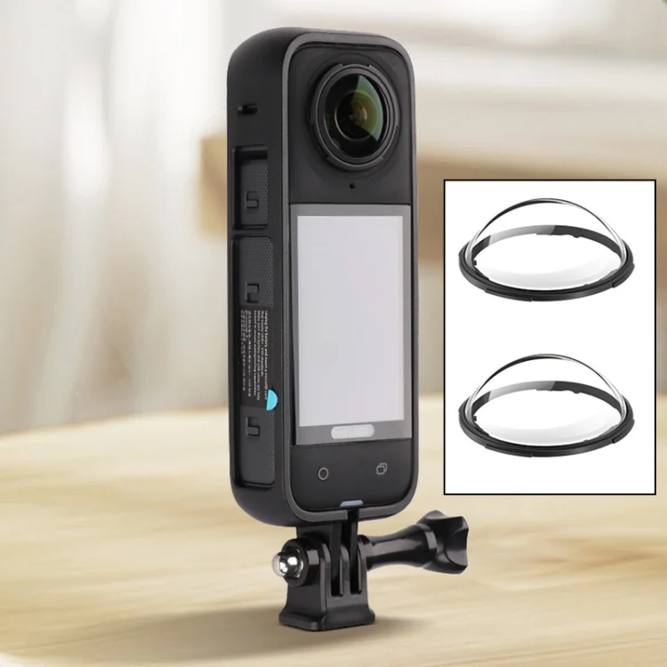DCA3355B_1.webp For Insta360 X4 PC Plastic Protective Frame with PC Lens Cover Guard - Image 2