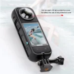 For Insta360 X4 PC Plastic Protective Frame with PC Lens Cover Guard - Image 3