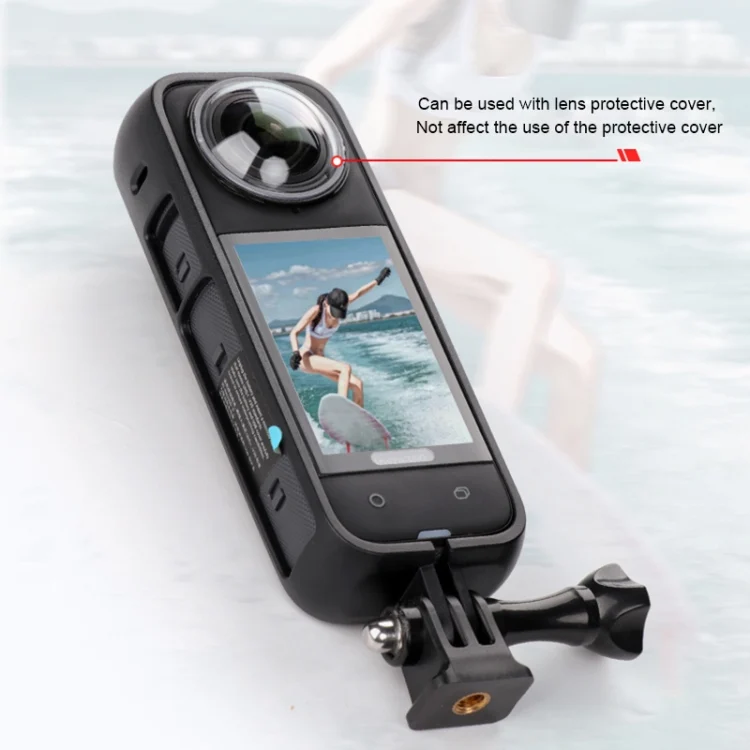 DCA3355B_2.webp For Insta360 X4 PC Plastic Protective Frame with PC Lens Cover Guard - Image 3