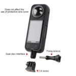 For Insta360 X4 PC Plastic Protective Frame with PC Lens Cover Guard - Image 6