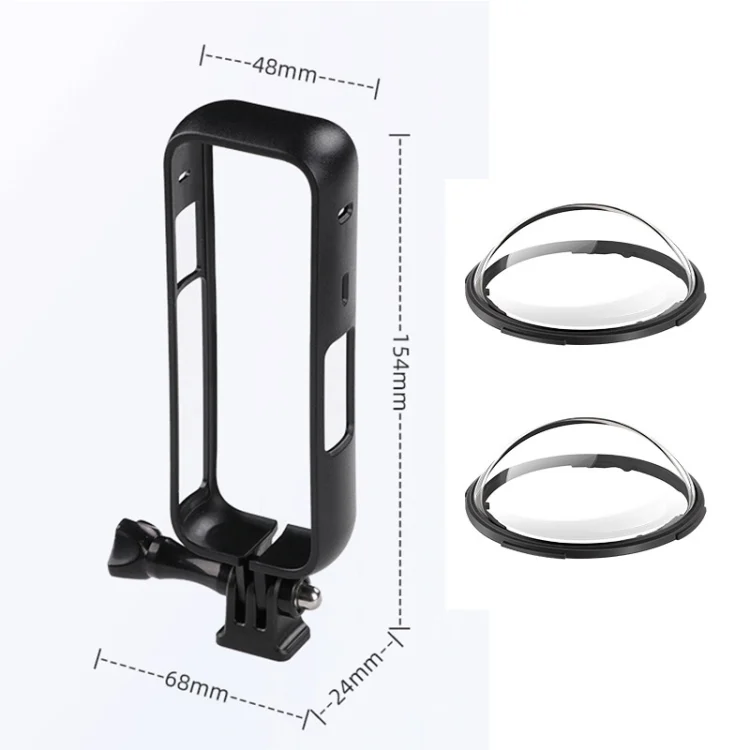 DCA3355B_7.webp For Insta360 X4 PC Plastic Protective Frame with PC Lens Cover Guard - Image 8