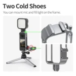 For Insta360 X4 Sunnylife Metal Protective Cage Rig with Cold Shoe Bases & Tripod Adapter - Image 4