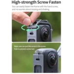 For Insta360 X4 Sunnylife Metal Protective Cage Rig with Cold Shoe Bases & Tripod Adapter - Image 7