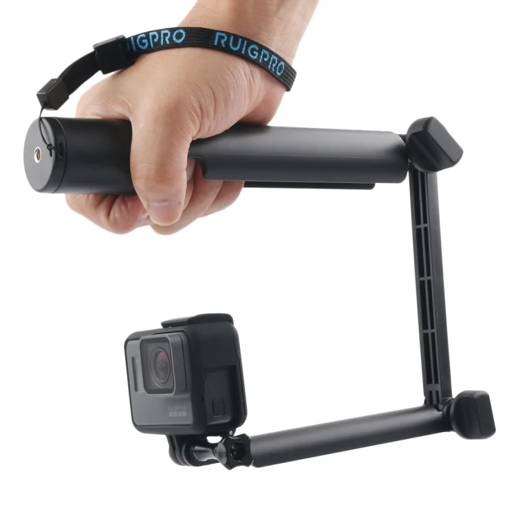DCA4101B_6.webp 3-Way Monopod + Magic Mount Selfie Stick for GoPro, Insta360, DJI and Other Action Cameras, Length: 24.5-63cm - Image 7