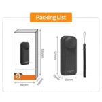 For Insta360 X5 / X4 Sunnylife Integrated Lens Screen Protective Cover Camera Case with Strap - Image 7