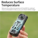For Insta360 X4 Sunnylife Graphene Case High Thermal Conductivity Protective Case with Hand Strap - Image 4