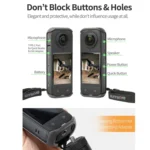 For Insta360 X4 Sunnylife Graphene Case High Thermal Conductivity Protective Case with Hand Strap - Image 8