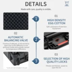 For Insta360 X4 STARTRC Waterproof EVA ABS Dual-layer Suitcase Storage Box - Image 6