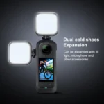 For Insta360 X5 Cold Shoe Carbon Fiber Texture ABS Plastic Protective Frame - Image 3