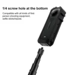 For Insta360 X5 Cold Shoe Carbon Fiber Texture ABS Plastic Protective Frame - Image 6