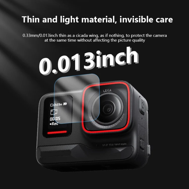 DCA4785_7.webp For Insta360 Ace Pro 2 STARTRC 2 Sets 3 in 1 Rear & Front  Screen + Lens Tempered Glass Film - Image 8