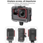 For Insta360 Ace / Ace Pro PC Cage Expansion Adapter Frame with Dual Cold Shoe Bases - Image 8