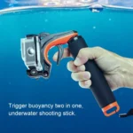 Shutter Trigger + Floating Hand Grip Diving Buoyancy Stick with Adjustable Anti-lost Strap & Screw & Wrench for GoPro HERO8 Black - Image 8