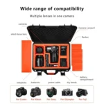 STARTRC Waterproof PP Suitcase Storage Box for Canon / Fujifilm / Nikon 1 Camera 2 Lenses - Image 8