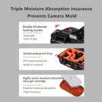 STARTRC Waterproof PP Suitcase Storage Box for Canon / Fujifilm / Nikon 1 Camera 2 Lenses - Image 10