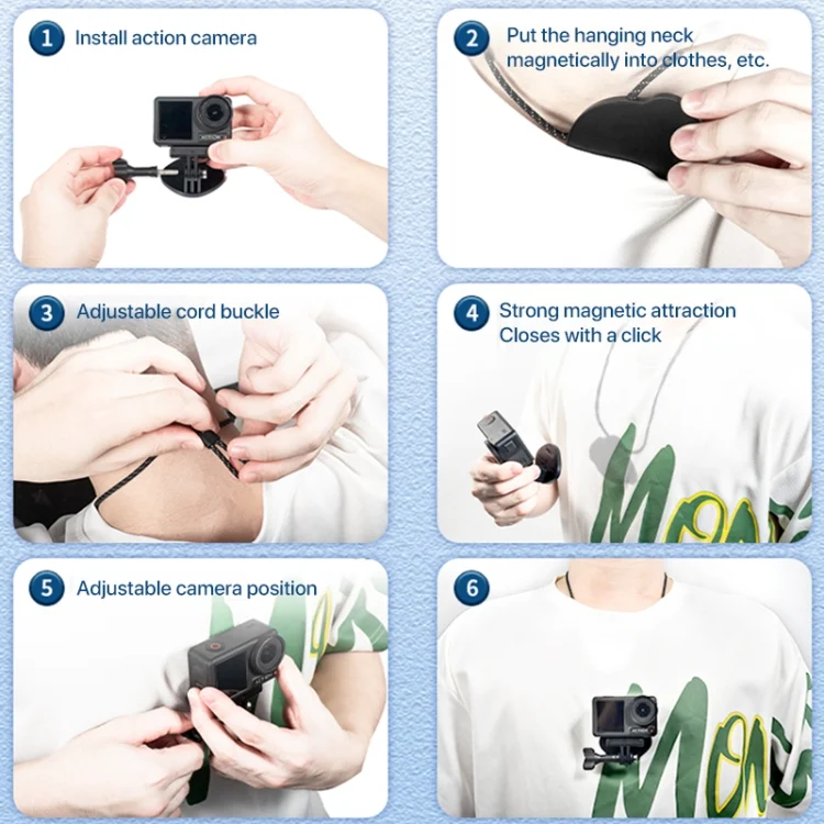 DCA6351_8.webp STARTRC Quick Release Magnetic Holder Vlog FPV POV Neck Strap - Image 9