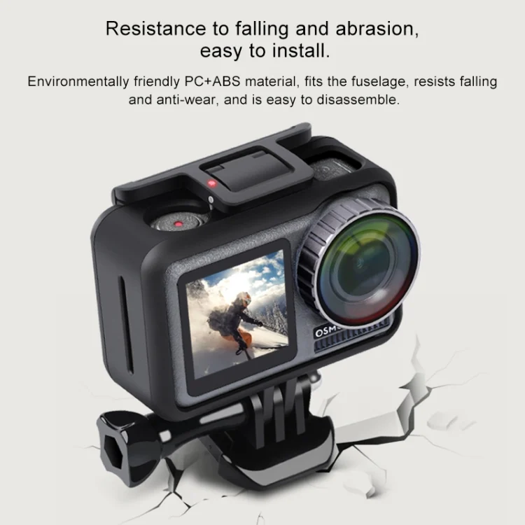 DCA6906_4.webp Sports Camera PC+ABS Shockproof Protective Case for DJI Osmo Action 1 - Image 5