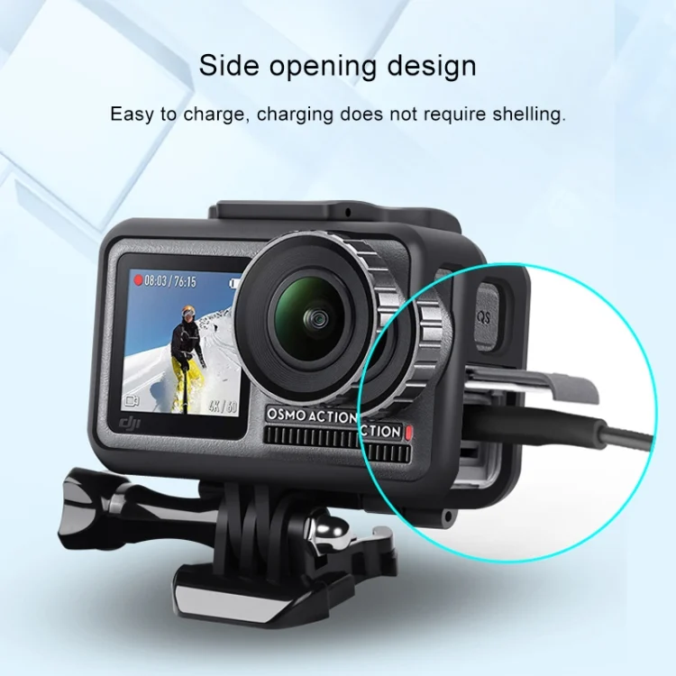 DCA6906_5.webp Sports Camera PC+ABS Shockproof Protective Case for DJI Osmo Action 1 - Image 6