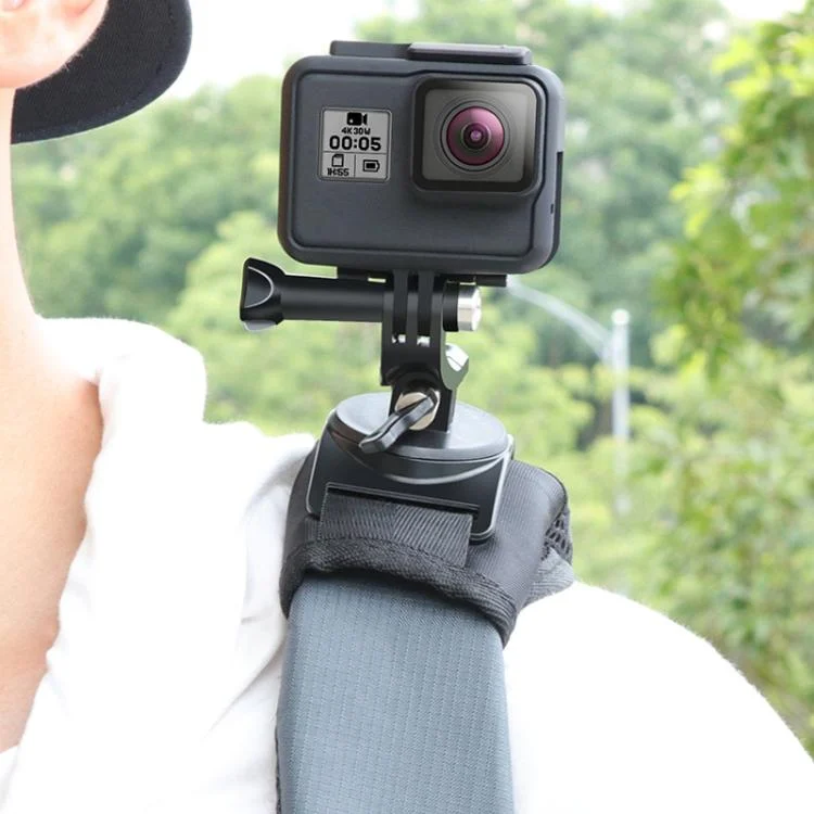 DCA6907_8.webp Hook and Loop Fastener Backpack Rec-Mounts Clip Clamp Mount with Screw for GoPro, Insta360, DJI and Other Action Cameras - Image 9