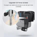 RUIGPRO 360 Degree Rotation J-Type Backpack Rec-Mounts Clip Clamp Mount with Screw for GoPro HERO9 Black / HERO8 Black /HERO7 /6 /5, DJI Osmo Action, Xiaoyi and Other Action Cameras - Image 4