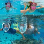 Kids Diving Equipment Full Face Design Snorkel Mask for GoPro, Insta360, DJI and Other Action Cameras - Image 6