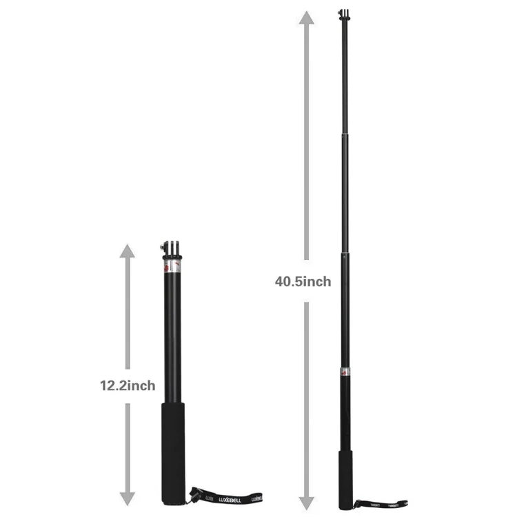 DLP1234B_3.webp Universal Aluminum Alloy Selfie Stick with Adapter, Length: 25-75cm - Image 4
