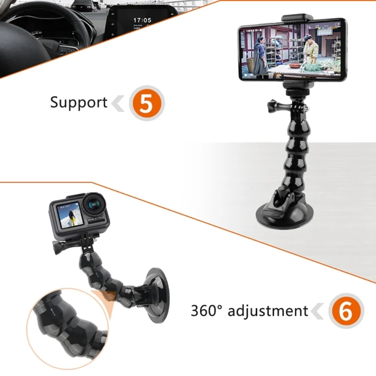DOP0063B_6.webp Suction Cup Jaws Flex Clamp Mount for GoPro, Insta360, DJI and Other Action Cameras - Image 7