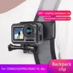 RUIGPRO 360 Degree Rotation Backpack Rec-Mounts Clip Clamp Mount + Phone Clamp for GoPro, Insta360, DJI and Other Action Cameras - Image 11