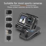 RUIGPRO 360 Degree Rotation Backpack Rec-Mounts Clip Clamp Mount + Phone Clamp for GoPro, Insta360, DJI and Other Action Cameras - Image 6