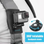 RUIGPRO Hook and Loop Fastener Backpack Rec-Mounts Clip Clamp Mount with Screw for GoPro, Insta360, DJI and Other Action Cameras - Image 11