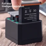 USB Triple Batteries Charger with LED Indicator Light for DJI OSMO Action - Image 4