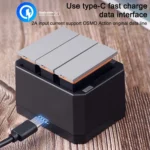 USB Triple Batteries Charger with LED Indicator Light for DJI OSMO Action - Image 5