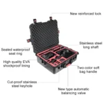 PGYTECH P-RH-001 Shockproof Waterproof Explosion-proof Hard Box Carrying Case for DJI Ronin-S, Size: 63.4x50.3cm - Image 3