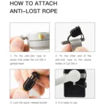STARTRC Phone Holder Clip Anti-lost Rope Strap Anti-drop for DJI OM4 / Osmo Mobile 3 - Image 10