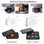 Sunnylife A2S-FI9348 4 in 1 MCUV+CPL+ND4+ND8 Lens Filter for DJI Air 2S - Image 9