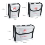 RCSTQ for DJI FPV Combo 2 x Batteries Li-Po Safe Explosion-proof Storage Bag - Image 3