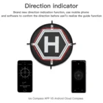 RCGEEK 55cm Round Portable Parking Apron Foldable Landing Pad for DJI Mavic Mini / Air 2S / FPV - Image 5