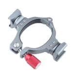 Stabilizer Extension Bracket Ring Adapter with Dual Cold Shoe Base for DJI OM4 / Osmo Mobile 3 - Image 2
