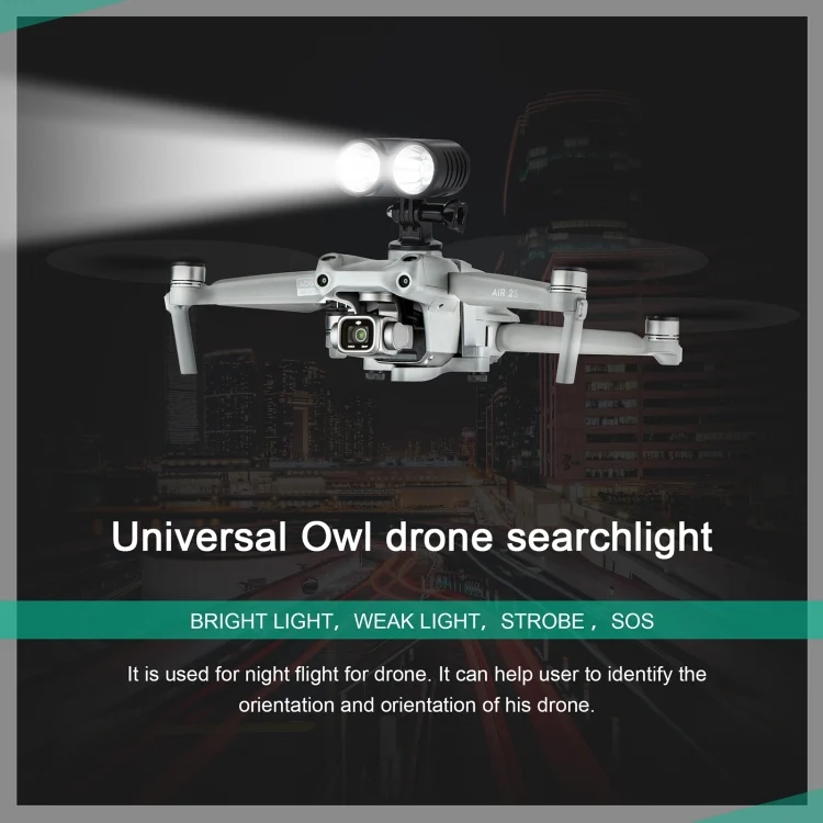 DOP0436B_3.webp STARTRC Owl Night Flight Lamp Searchlight Light Signal Light for DJI Mavic 2 / Air 2S / Mini 2 / Mini / FPV - Image 4