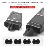 Sunnylife DC339 4 PCS Silicone Anti-release Plug for DJI Action 2 - Image 3