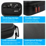 STARTRC Diamond Texture PU Leather Storage Bag for DJI Mic - Image 5