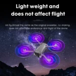 For DJI Mini 4 Pro / Mavic Mini 3 Pro STARTRC 2 Pairs Color LED Flash Lamp Low Noise Propellers - Image 7